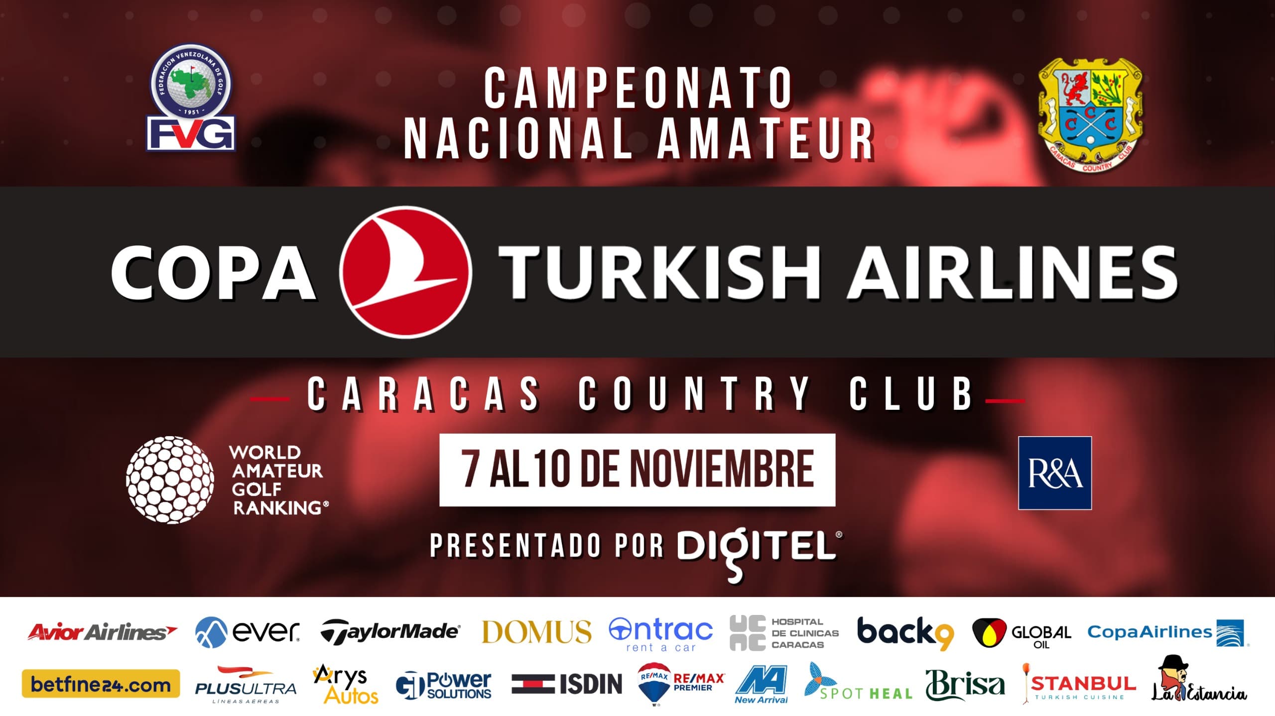 Horario Campeonato Nacional Amateur Copa Turkish Airlines