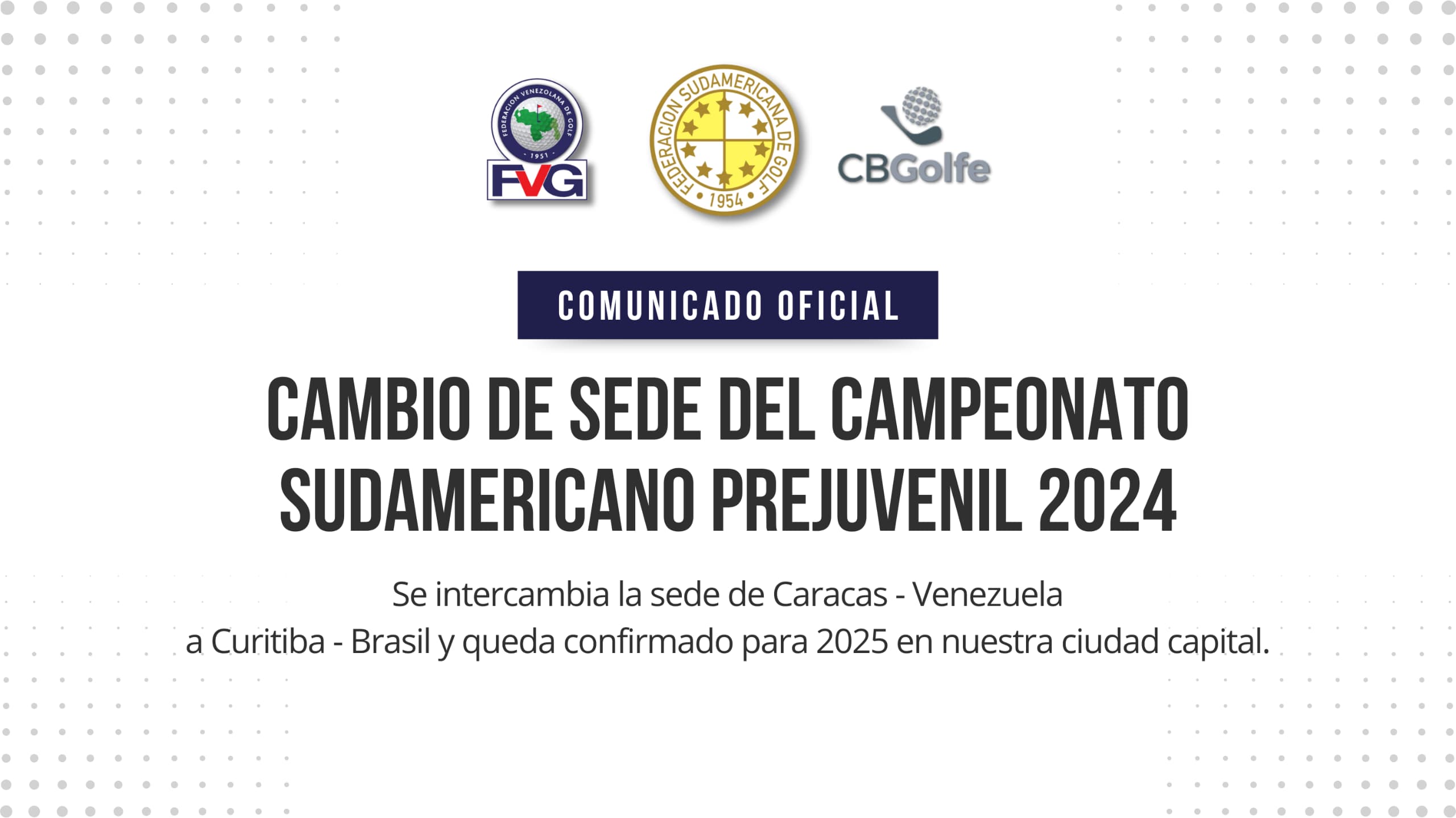 Cambio de sede del Sudamericano Prejuvenil 2024