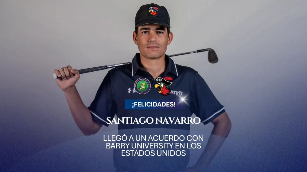Santiago Navarro firma con Barry University y se suma al golf universitario de la NCAA
